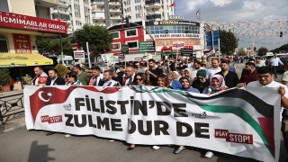 Adana ve Osmaniye’de AK Parti’li gençler, İsrail’in saldırılarını protesto etti