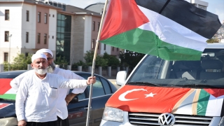 Antalya İHH üyeleri İncirlik Üssü’ne gitmek için kentten konvoyla yola çıktı