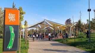 Gaziantep’te yeni yapılan Galle Park’ta ziyaretçi yoğunluğu