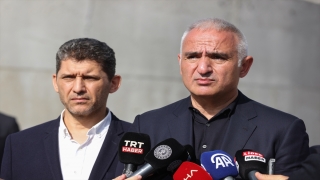 Bakan Ersoy, Antalya’da atık su arıtma tesisi inşaatını inceledi: