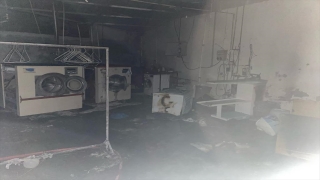 Alanya’da çamaşırhanede çıkan yangın hasara neden oldu