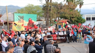 İsrail’in Gazze’ye yönelik saldırıları İskenderun’da protesto edildi