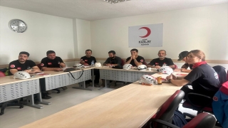 Kızılay’dan ANDA arama kurtarma ekibine ilk yardım eğitimi