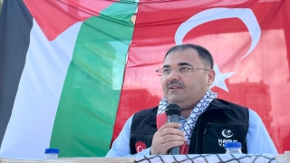 İsrail’in Gazze’ye yönelik saldırıları Antalya’da protesto edildi