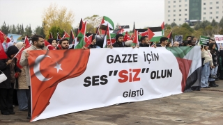 İsrail’in Gazze’ye yönelik saldırılarına ”sessiz protesto”