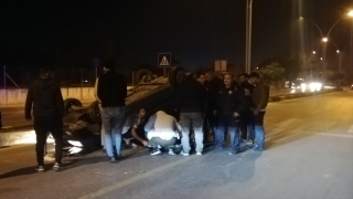 Mersin’de iki otomobilin çarpışması sonucu 1 kişi yaralandı
