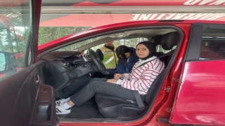 Osmaniye’de emniyet kemerinin önemi simülasyon aracıyla anlatıldı