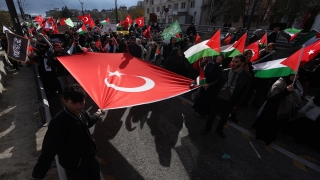 İsrail’in Gazze’ye yönelik saldırıları Gaziantep’te protesto edildi