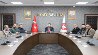 Hatay Basın Cemiyeti yönetiminden Vali Mustafa Masatlı’ya ziyaret