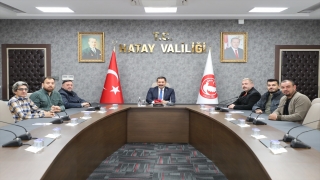 Hatay Basın Cemiyeti yönetiminden Vali Mustafa Masatlı’ya ziyaret