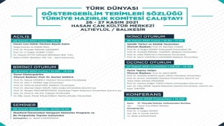 Türk Dünyası Ortak Göstergebilimi Hazırlık Komitesi Balıkesirde toplanıyor