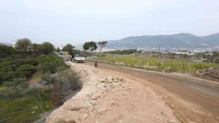 Alanya Çıplaklı, Dimçayı, Oba ve Karakocalıda imar yolu çalışması