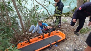 Alman turist ATV ile uçuruma yuvarlandı