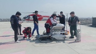 Ambulans helikopteri kalp krizi ve epilepsi nöbeti geçiren hastalar için havalandı