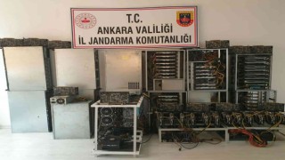 Ankarada yasa dışı kripto para üretimi yapan yerlere baskın