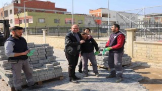 Başkan Akın çalışmaları yerinde inceledi