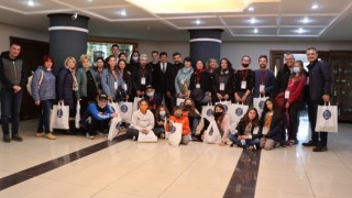 Başkan Özcan Erasmus öğrencilerini makamında ağırlandı