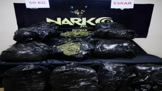 Batmanda şüpheli araçtan 50 kilo esrar çıktı: 1 kişi tutuklandı