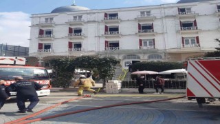 Büyükadada tarihi otelde yangın paniği