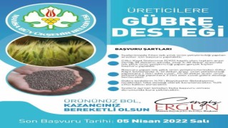 Büyükşehirin gübre desteği başvurusu 5 Nisana uzatıldı