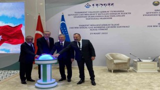 Cengiz Holdingin Özbekistandaki doğal gaz kombine çevrim santralleri için tören düzenlendi