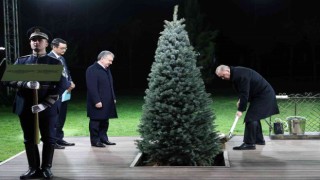 Cumhurbaşkanı Erdoğan, Özbekistanda dostluk ağacı dikti
