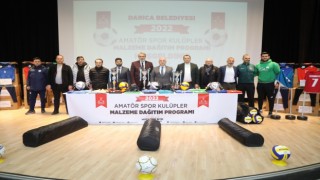 Darıca Belediyesinden amatör spor kulüplerine malzeme desteği
