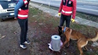 Diyarbakırda emanet olarak gönderilen özel tasarımlı silindirden esrar çıktı