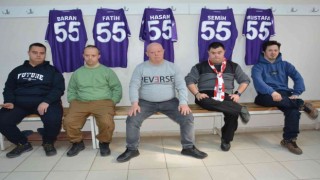 Down sendromlu çocuklar Samsunsporlu futbolcularla buluştu