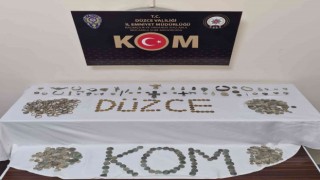 Düzcede tarihi eser operasyonu: 1 gözaltı