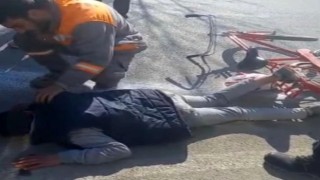 (Düzeltme) Pikabın çarptığı bisikletli çocuk yaralandı