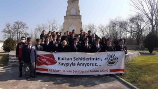 Edirnede Balkan Şehitleri anısına tören düzenlendi