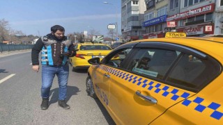Kadıköyde çalışma belgesi olmayan taksiciye bin 823 TL ceza