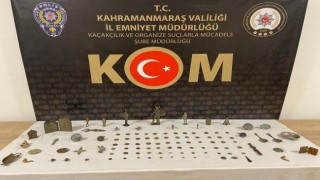 Kahramanmaraşta 109 adet tarihi obje ele geçirildi