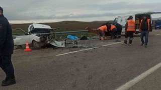 Keşan-Enez karayolunda kaza: 1 ölü 2 yaralı