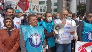 Kırşehirde hasta yakınlarının darp ettiği sağlıkçılar için ortak açıklama