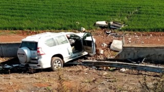 Kontrolden çıkan İran plakalı araç şarampole devrildi: 4 yaralı
