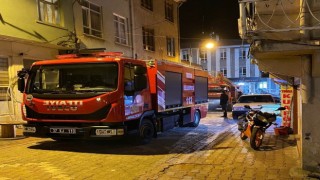 Korkutan baca yangını büyümeden söndürüldü