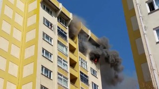 Küçükçekmecede yangın paniği