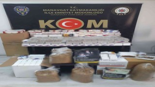 Manavgatta kaçak sigara ve tütün operasyonu