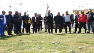 Menemende bocce heyecanı yaşandı