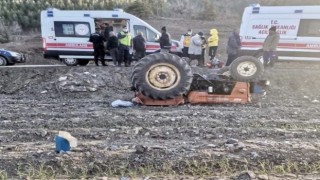 Mersinde traktör kazası: Baba öldü, oğlu yaralandı