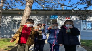 Minikler sokak hayvanlarını yemledi