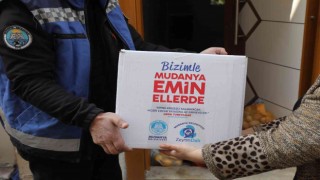 Mudanya Belediyesinden ihtiyaç sahiplerine Ramazan paketi