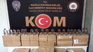 Nazillide 220 litre etil alkol ele geçirildi