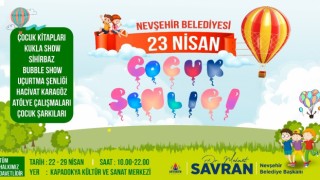Nevşehirde 23 Nisan Çocuk Şenliği ve Çocuk Kitapları Fuarı düzenlenecek
