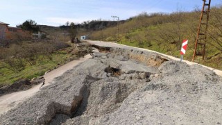 Orduda 256 yol ağında heyelan meydana geldi