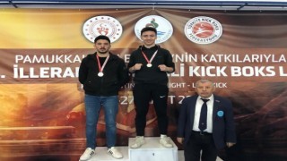 Pamukkale Belediyesporlu kıck boksculardan 3 madalya