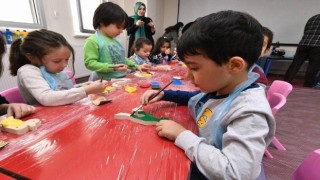 Pursaklarda minik ustalar iş başında