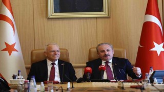 TBMM Başkanı Şentop, KKTC Meclis Başkanı Töre ile bir araya geldi